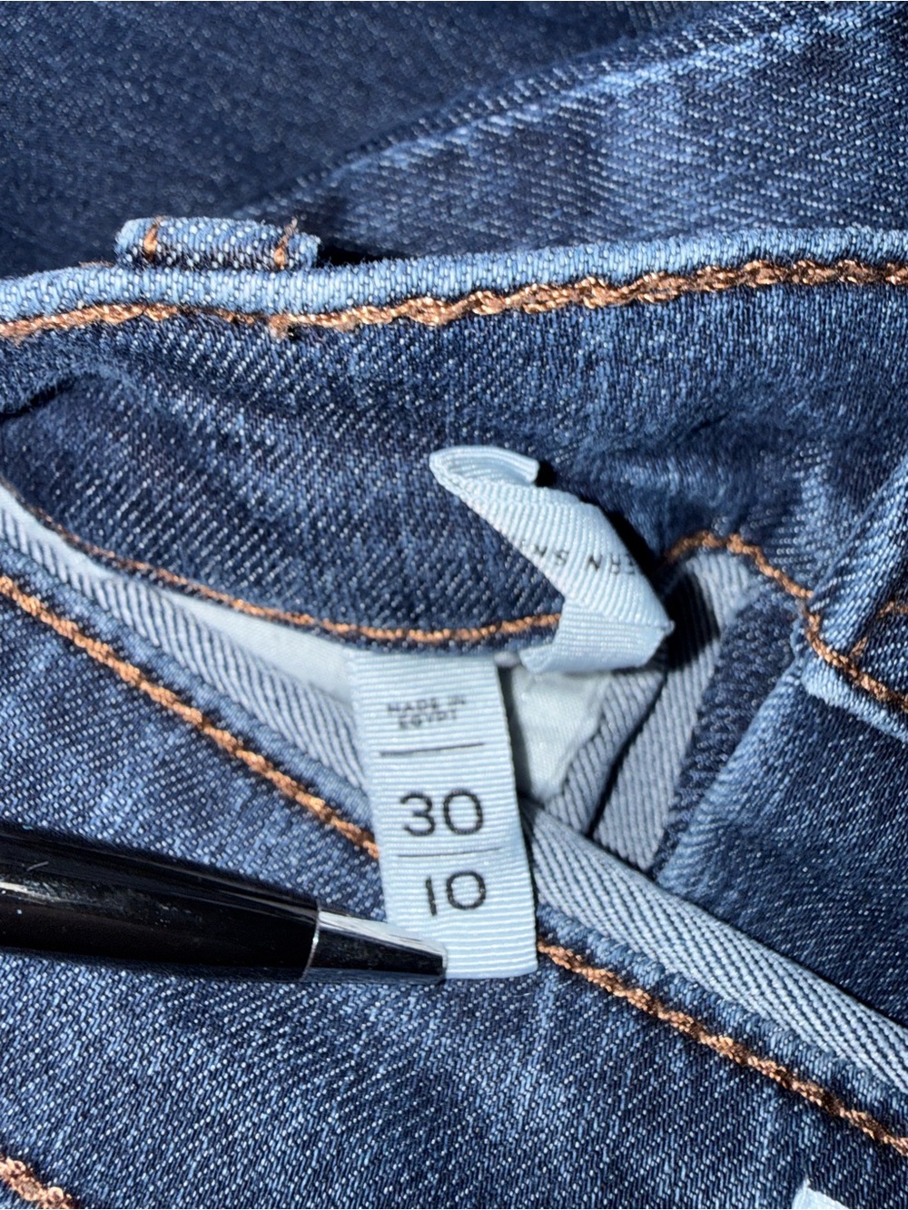 JEANS| LOFT| Made & Loved Skinny Jeans Dark Wash Size 10/30 - Picture 4 of 7